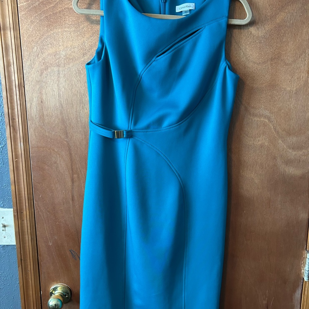 Calvin Klein Teal Midi Dress